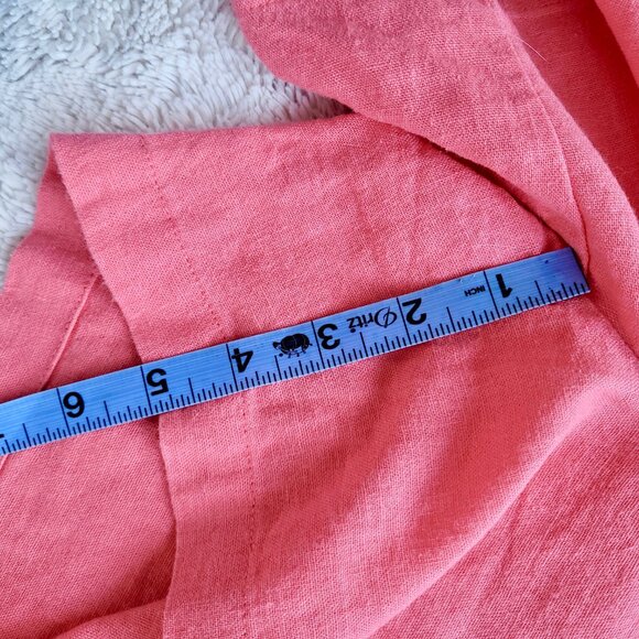 Banana Republic Pull-On Linen Blend Shorts in Coral Pink Sz S - Picture 11 of 11